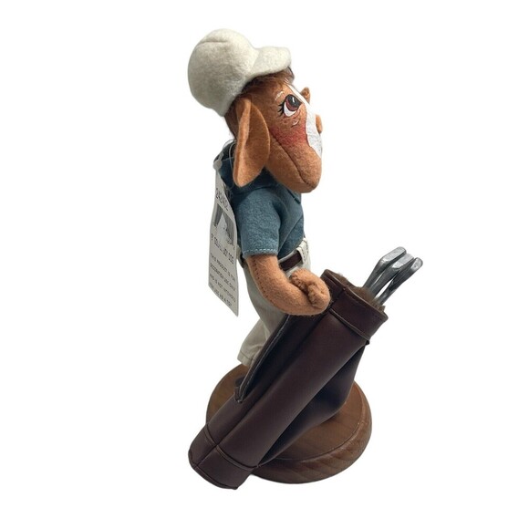 Vintage Annalee Golfer Boy Dog 2002 With Tags 10” Figure RARE - Picture 6 of 16